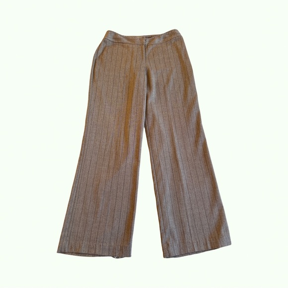 Chico's Brown Herringbone Trousers - Picture 1 of 5